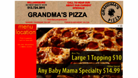What Grandmaspizza.net website looked like in 2019 (4 years ago)