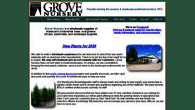 What Grovenursery.com website looked like in 2019 (4 years ago)