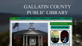 What Gallatincountylibrary.org website looked like in 2019 (4 years ago)