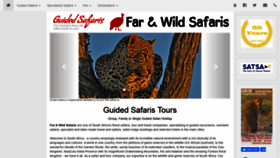 What Guidedsafaris.co.za website looked like in 2019 (4 years ago)