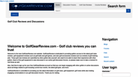 What Golfgearreview.com website looked like in 2019 (4 years ago)