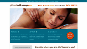 What Goldcoastmobilemassage.com.au website looked like in 2019 (4 years ago)