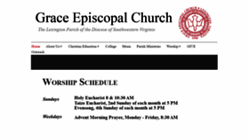 What Graceepiscopallexington.org website looked like in 2019 (4 years ago)
