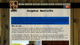 What Gryphonmastiffs.com website looked like in 2019 (4 years ago)