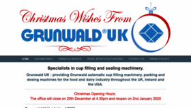 What Grunwald-uk.com website looked like in 2019 (6 years ago)