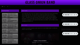 What Glassonionband.com website looked like in 2019 (4 years ago)