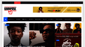 What Ghanamusic.com website looked like in 2019 (4 years ago)