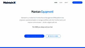 What Getmaintainx.com website looked like in 2019 (4 years ago)