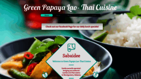 What Greenpapayacuisine.com website looked like in 2019 (4 years ago)