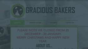 What Graciousbakers.co.za website looked like in 2019 (4 years ago)