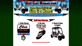 What Golfcartnames.com website looked like in 2019 (4 years ago)
