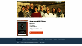 What Groepspraktijkkalken.be website looked like in 2019 (4 years ago)
