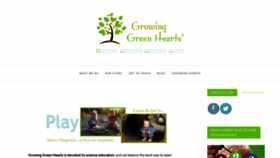 What Growinggreenhearts.com website looked like in 2019 (4 years ago)
