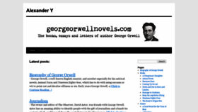 What Georgeorwellnovels.com website looked like in 2019 (4 years ago)