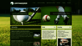 What Greenkeeper.cz website looked like in 2019 (4 years ago)
