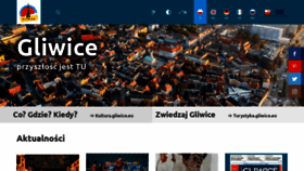 What Gliwice.eu website looked like in 2019 (4 years ago)