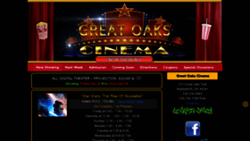 What Greatoakscinema.com website looked like in 2019 (4 years ago)