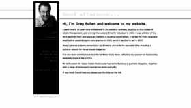 What Gregpullen.co.uk website looked like in 2019 (4 years ago)