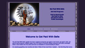 What Getpaidwithbelle.com website looked like in 2019 (4 years ago)