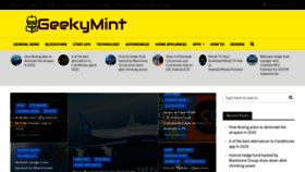 What Geekymint.com website looked like in 2019 (4 years ago)