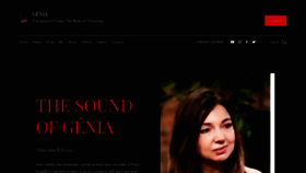 What Genia-music.com website looked like in 2019 (4 years ago)