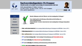 What Gutachter-knepper.de website looked like in 2019 (4 years ago)