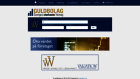 What Guldbolag.se website looked like in 2019 (4 years ago)