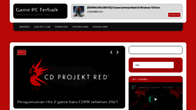 What Gamepcterbaik.com website looked like in 2019 (4 years ago)