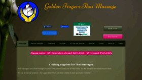 What Goldenfingersthaimassage.co.nz website looked like in 2019 (4 years ago)