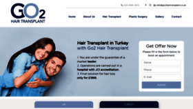 What Go2hairtransplant.co.uk website looked like in 2019 (4 years ago)