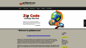 What Getziped.com website looked like in 2019 (4 years ago)