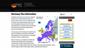What Germany-visa.org website looked like in 2019 (4 years ago)