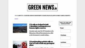 What Greennews.ie website looked like in 2019 (4 years ago)