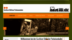 What Goerlitzerparkeisenbahn.de website looked like in 2019 (4 years ago)