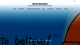 What Gamer-geek-news.com website looked like in 2019 (4 years ago)