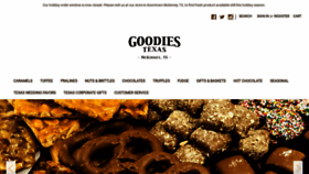 What Goodiestexas.com website looked like in 2020 (4 years ago)
