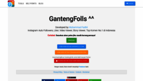 What Gantengfolls.com website looked like in 2020 (4 years ago)
