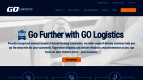 What Gologistics.net website looked like in 2020 (4 years ago)