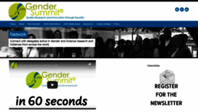 What Gender-summit.com website looked like in 2020 (4 years ago)