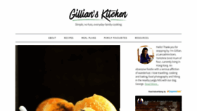 What Gillianskitchen.com website looked like in 2020 (4 years ago)