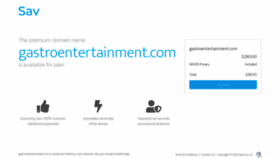 What Gastroentertainment.com website looked like in 2020 (4 years ago)