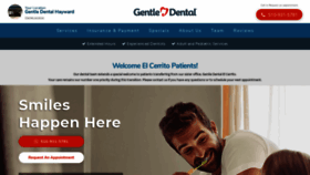 What Gentledentalhayward.com website looked like in 2020 (4 years ago)