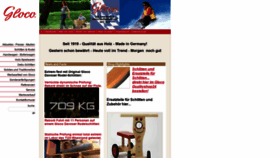 What Gloco.de website looked like in 2020 (4 years ago)
