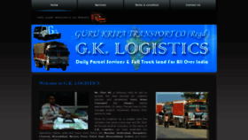 What Gklogistics.co.in website looked like in 2020 (4 years ago)