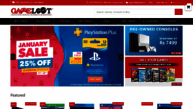 What Gameloot.in website looked like in 2020 (4 years ago)