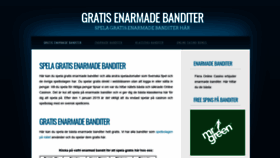 What Gratisenarmadebanditer.com website looked like in 2020 (4 years ago)