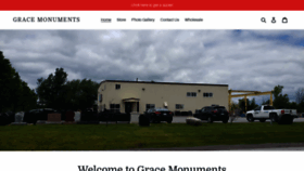 What Gracemonuments.com website looked like in 2020 (4 years ago)