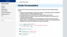 What Guzzlephp.org website looked like in 2020 (5 years ago)