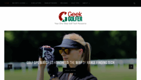 What Geekgolfer.com website looked like in 2020 (5 years ago)