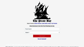 What Getpiratebay.com website looked like in 2020 (4 years ago)